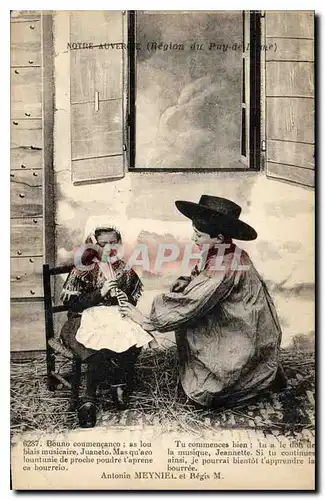 Cartes postales Folklore Notre Auvergne Region du Puy de Dome