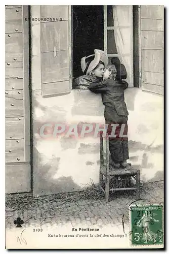 Cartes postales Folklore En Bourbonnais En Penitence