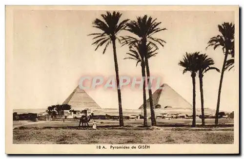 Cartes postales Egypte Egypt Pyramides de GISEH