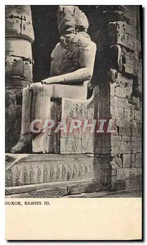 Cartes postales Egypte Egypt LOUXOR RAMSES III