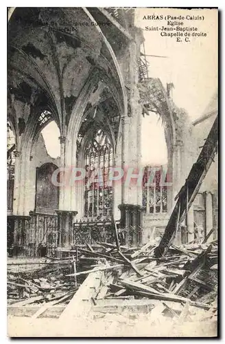 Ansichtskarte AK Militaria ARRAS(Pas-de-Calais)Eglise Saint-Jean-Baptiste Chapelle de droite