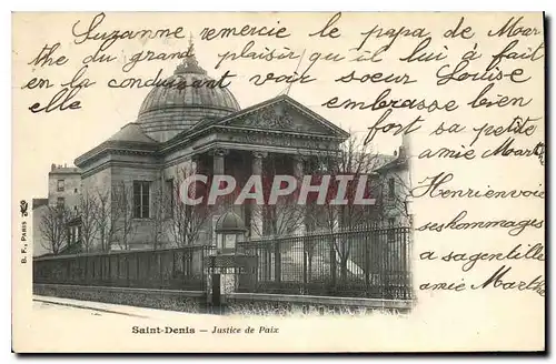 Cartes postales Saint.Denis-Justice de Paix