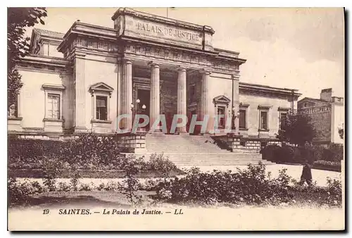 Cartes postales SAINTES.- Le Palais de Justice