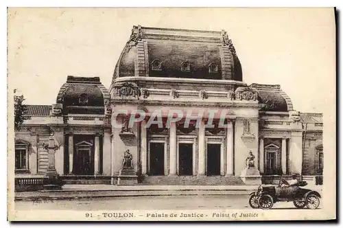 Cartes postales TOULON.-Palais de Justice Automobile