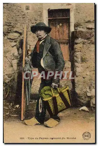 Cartes postales Folklore Type de Paysan provenant du March�