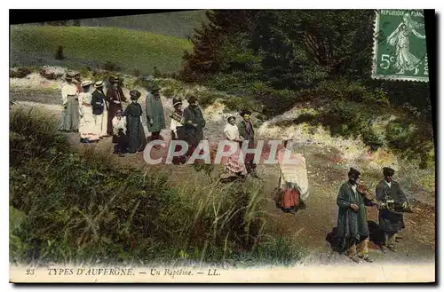 Ansichtskarte AK Folklore TYPES D'AUVERGNE.-Un Rapt�me