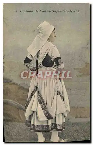 Cartes postales Folklore Costume de Ch�tel-Guyon