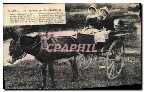 Ansichtskarte AK Folklore EN AUVERGNE.Nos gentilles Laiti�res