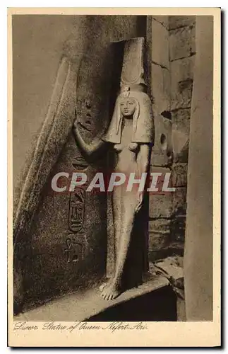 Ansichtskarte AK Egypte Egypt Luxor Statue of queen Nefert Ari