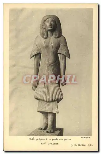 Cartes postales Egypte Egypt PIAI.pr�pos� � la garde des portes XIVe DYNASTIE.