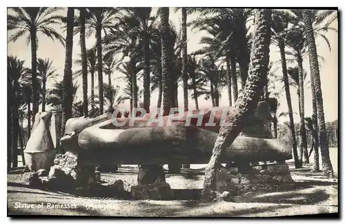 Cartes postales Egypte Egypt La Statue de Ramesses