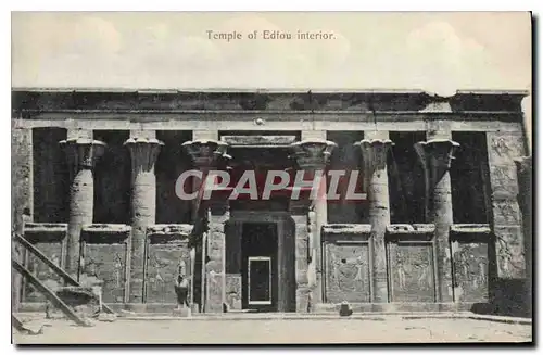 Cartes postales Egypte Egypt Temple of Edfou interior