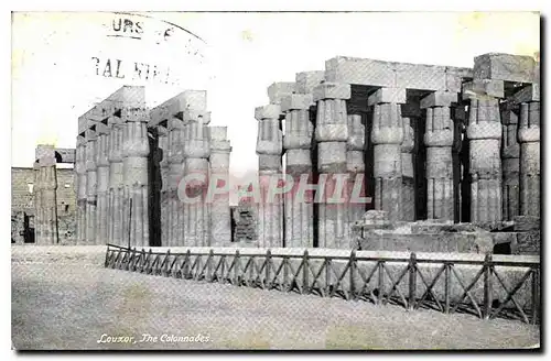 Ansichtskarte AK Egypte Egypt Louxor The colonnades