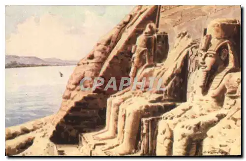 Ansichtskarte AK Egypte Egypt Abu Simbel The rocktemple of Ramses II