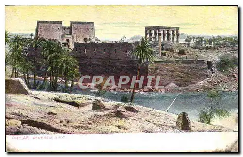 Ansichtskarte AK Egypte Egypt Philae Generale view