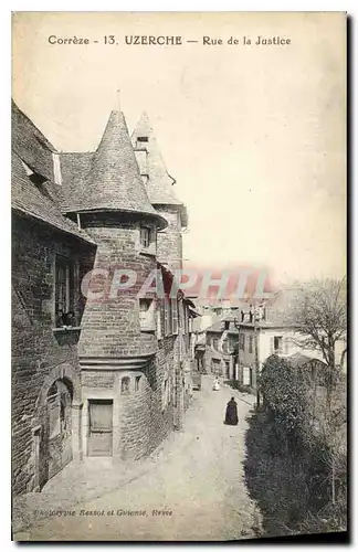 Cartes postales UZERCHE - Rue de la Justice