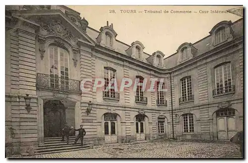 Ansichtskarte AK TOURS - Tribunal de Commerce - Cour Int�rieur