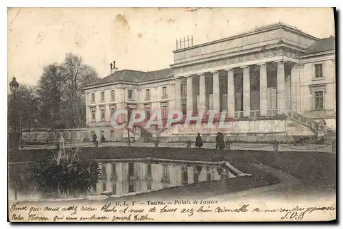 Cartes postales Tours.- Palais de Justice