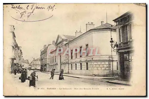 Cartes postales TARBES - Rue des Grandes Foss�s