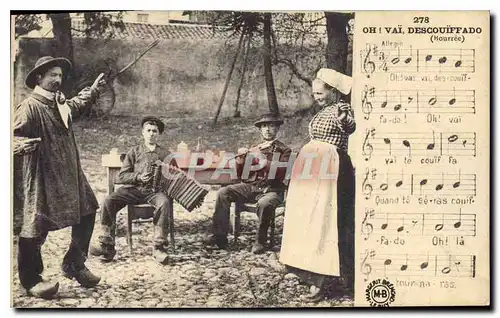 Cartes postales Folklore Bourree