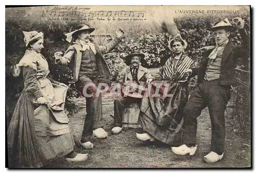 Ansichtskarte AK Folklore L'AUVERGNE PITTORESQUE