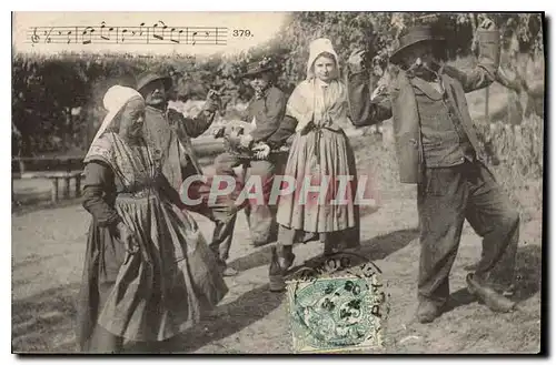 Cartes postales Folklore La bourree