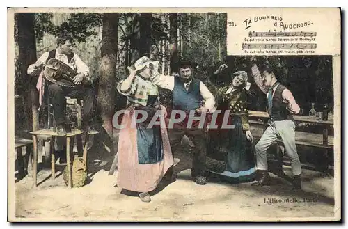 Cartes postales Folklore La bourree