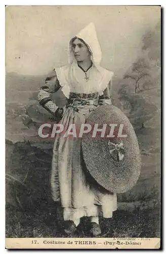 Cartes postales Folklore Costume de THIERS - (Puy-de-D�me)