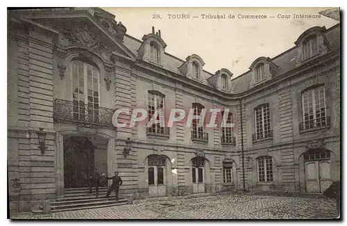 Cartes postales TOURS Tribunal de Commerce Cour Interieure