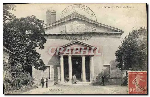 Cartes postales TROYES Palais de Justice