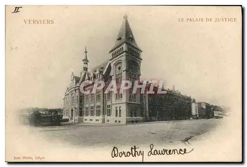 Cartes postales VERVIERS LE PALAIS DE JUSTICE