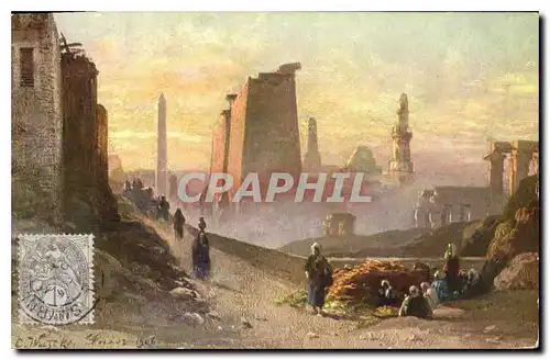 Ansichtskarte AK Egypte Egypt Luxor Temples le matin