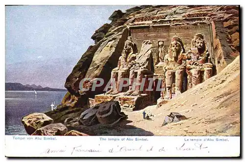 Ansichtskarte AK Egypte Egypt Le Temple d'Abus Simbel