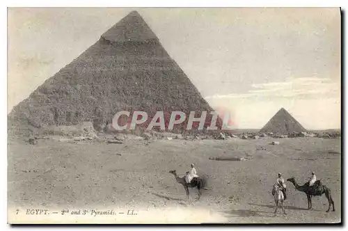 Ansichtskarte AK Egypte Egypt Pyramides