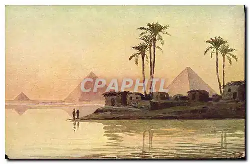 Ansichtskarte AK Egypte Egypt Pyramide