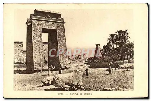 Ansichtskarte AK Egypte Egypt TEMPLE DE KARNAK