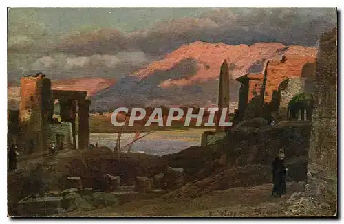 Ansichtskarte AK Egypte Egypt Luxor et les monts de Th�bes