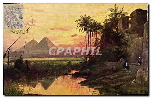 Cartes postales Egypt Egypt  Les Pyramides de Gizeh