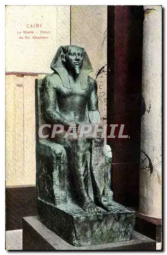 Ansichtskarte AK Egypt Egypt  CAIRE le Mus�e Statue du Roi Khephern