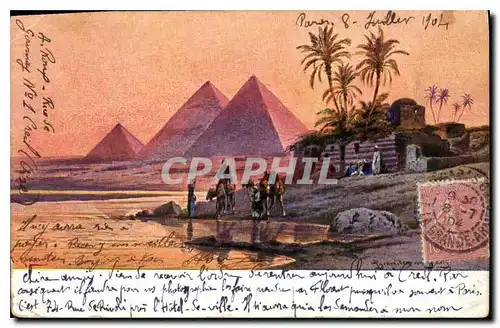 Ansichtskarte AK Egypt Egypt Pyramides