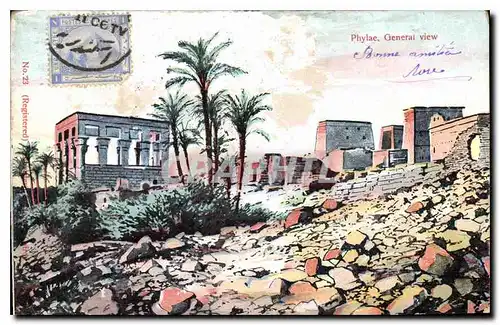 Ansichtskarte AK Egypt Egypt Phylae General view