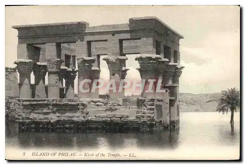 Ansichtskarte AK Egypt Egypte Island of Philae Kiosk of the Temple