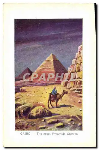 Cartes postales Egypt Egypte Cairo The great Pyramids Chefren