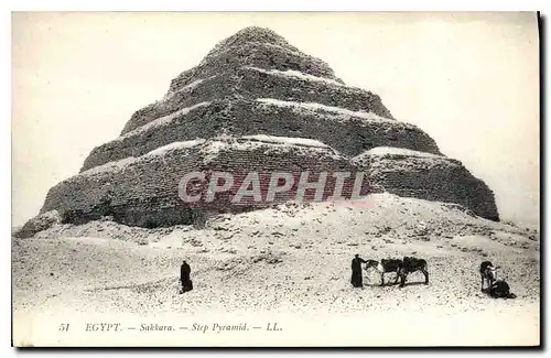 Ansichtskarte AK Egypt Egypte Egypt Sakkara Step Pyramid