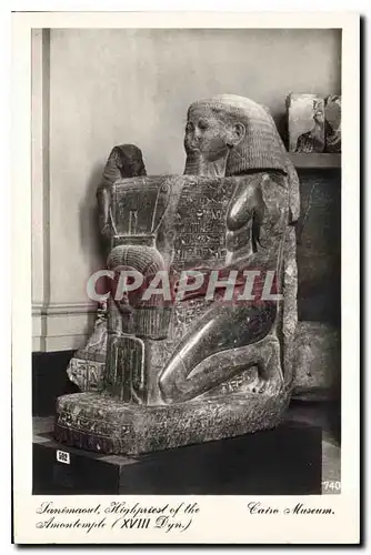 Cartes postales Egypt Egypte Cairo Museum Sanimaout Highpriest of the Amontemple (XVII Dyn)