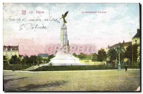 Ansichtskarte AK Dijon Le monument Carnot