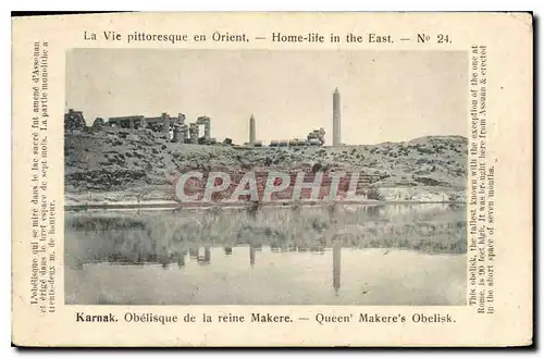 Ansichtskarte AK Egypt Egypte Karnak Obelisque de la reine Makere Queen' Makere's Obelisk