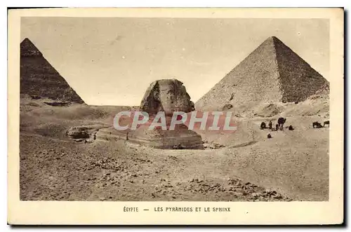 Ansichtskarte AK Egypt Egypte  Les Pyramides et le Sphinx