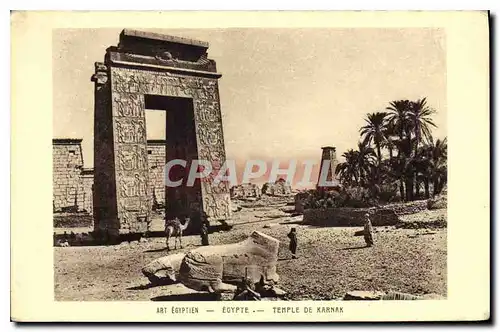 Ansichtskarte AK Egypt Egypte Art Egyptien  Temple de Karnak