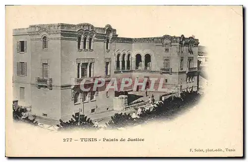 Ansichtskarte AK Tunis Palais de Justice